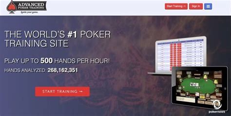 best live poker training sites.